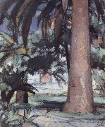 Samuel John Peploe, Palm Trees,Antibes